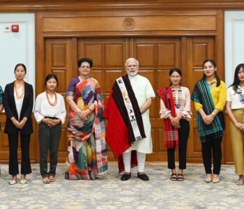 PM Modi hosts delegation of Women Students from Nagaland